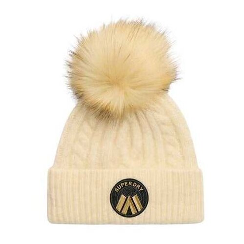 Superdry pletena ženska pom-pom kapa Slike
