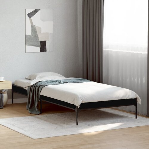 Furnova Posteljni okvir črn 75x190 cm inženirski les in kovina, (21941091) Slike