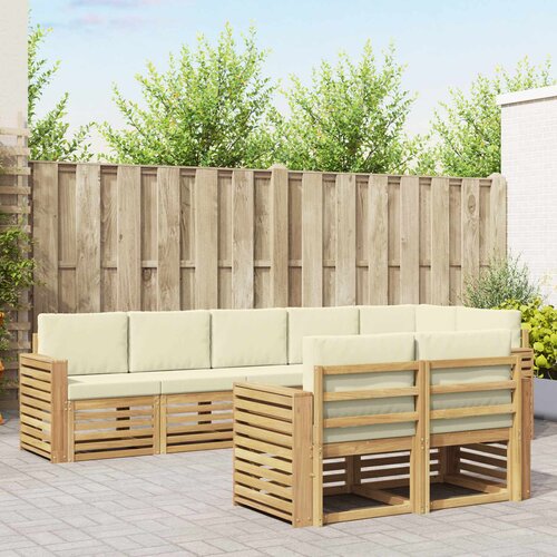  Set vanjskih sofa 8 pcs Bijela i krem 310 x 132,5 x 73 cm Cijene