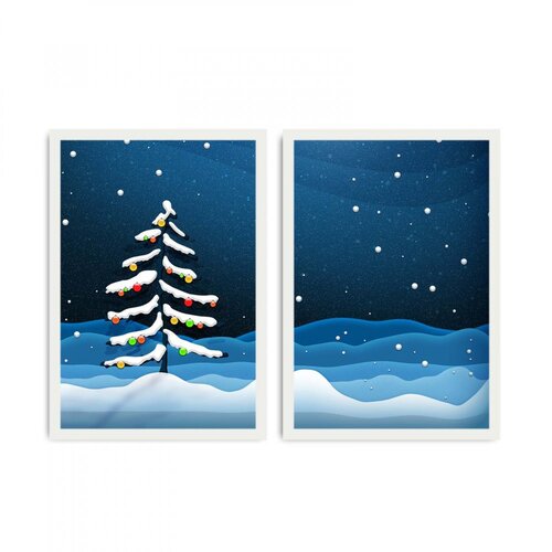 WALLXPERT 2PBCTNOEL 06 Dekorativne slike Slike