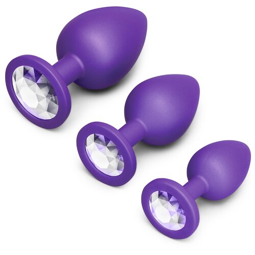 B-Vibe Jewel Butties Bundle Purple Slike