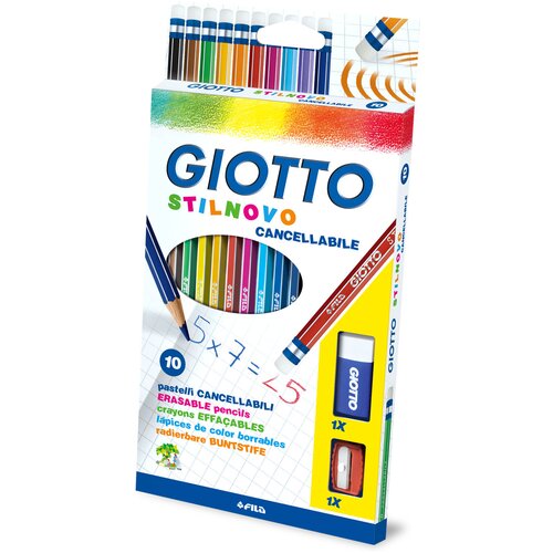 Giotto drvene boje 10/1 stilnovo sa poklon zarezačem i gumicom 0256800 Cene