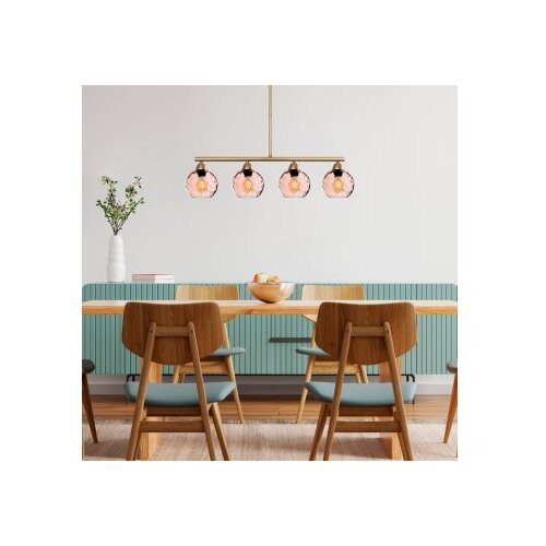 Opviq Luster Benek-15-14443, 80x15x80cm, IP20, Zlatno-ružičaste boje Cene