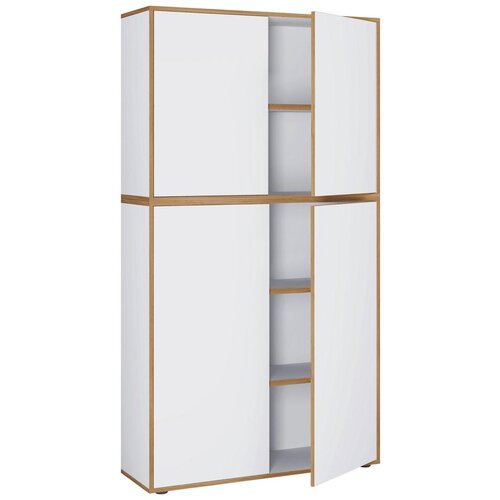 MID.YOU Arhivska Omara Salia B100, Bela, Barva Hrasta Cene