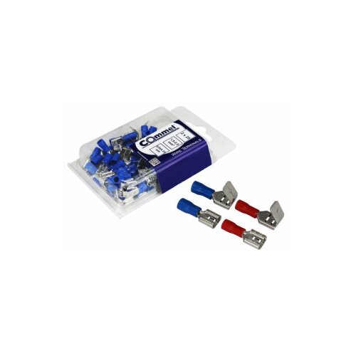 Commel ugaoni utikac+natik za zicu 0.5-1.5mm2,0.8x6.35mm 25+25kom ( c365-841 ) Slike