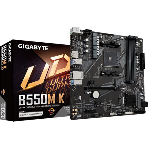 Gigabyte MB B550M K, AM4 4xDDR4, 2xM.2, 4xSATA; 8xusB; DP; HDMI; PS2; mATX Cijene
