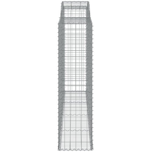  Lučne gabionske ko&amp;scaron;are 4 kom 300x50x180/200cm pocinčano željezo Slike
