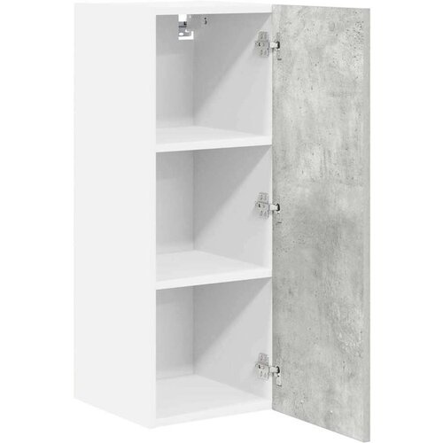 VidaXL viseći ormarić riga 2 pcs beton siva i bijela 30 x 31 x 80 cm Slike