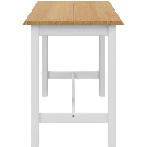  Visoki Bar Sto EKAI Bijela 112 x 70 x 91 cm Masivna borovina Slike