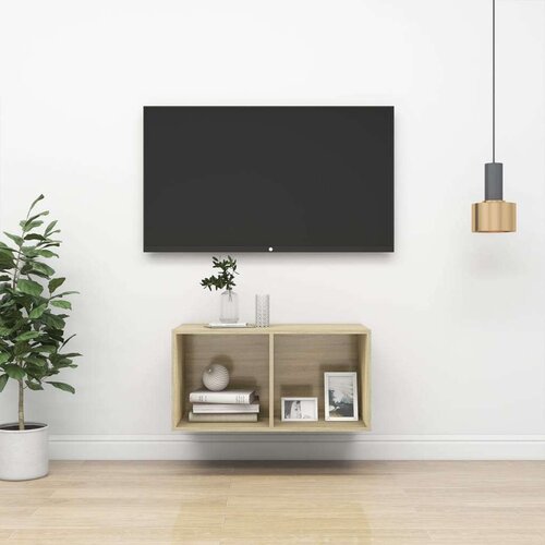  Zidni TV ormarić boja hrasta sonome 37 x 37 x 72 cm od iverice Cijene