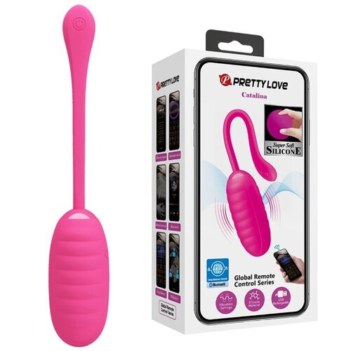  Vibro jaje sa aplikacijom Catalina, 19.7cm, Roze Cene