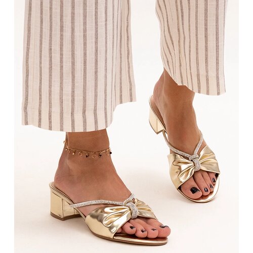 Gemre Heeled sandals embellished with rhinestones Anbrani Slike