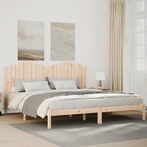 vidaXL Daljši posteljni okvir brez vzmetnice 180x210 cm trden les Cene