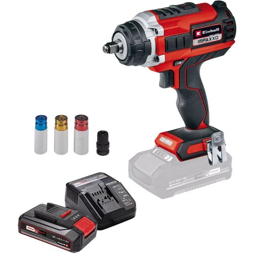 Einhell set akumulatorski udarni odvijač impaxxo 18/400 + 2,5 ah starter kit Slike
