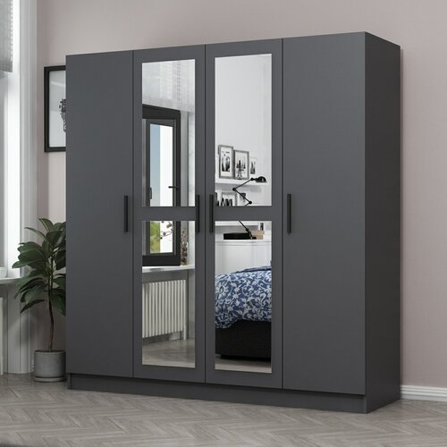 Hanah home kale - 5088 anthracite wardrobe Cene
