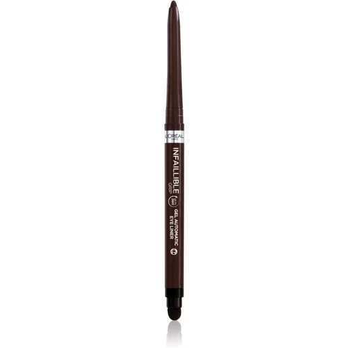 L´Oréal Paris Infaillible Gel Automatic Liner samodejni svinčnik za oči odtenek Brown 1 kos