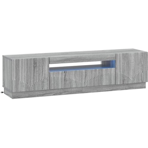 vidaXL LED TV kabinet Siva Sonoma Konstruirano drvo - Siva Sonoma Cijene