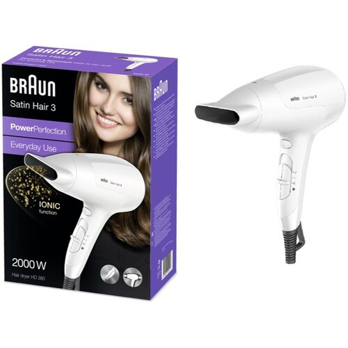 Babyliss Braun Satin Hair 3 HD 380 su&amp;scaron;ilec za lase 1 kos Slike