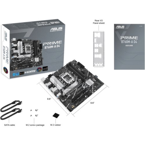 Asus MB PRIME B760M-A D4-CSMIntel B760, LGA 1700, 2x M.2,4xDDR4; 2xHDMI, DP, mATX Cijene