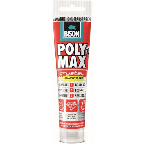 Bison Lepilo in tesnilo Poly Max Crystal (115 g) Slike