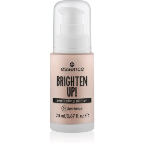 Essence BRIGHTEN UP! Perfecting Primer tekući primer ispod pudera nijansa 01 Light Beige 20 ml Slike
