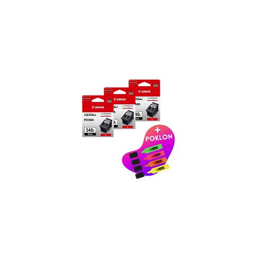 Canon Komplet tinta PG-540L (crna), original, 3 komada + GRATIS POKLON Cijene