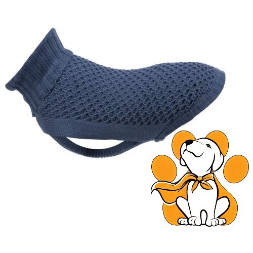 Trixie Norwood XS 27cm, Pleteni Džemper Za Male Pse, Plavi Slike