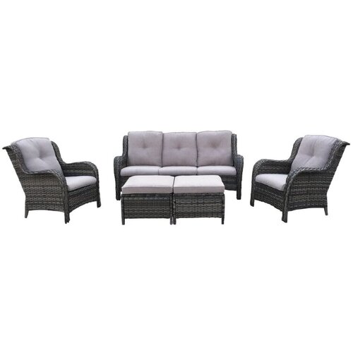 SUNFUN Set lounge namještaja Pinehurst (5 -dij., Poliratan, Smeđe boje) Cijene