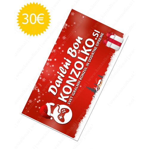  Konzolko darilna kartica za 30 EUR Cene