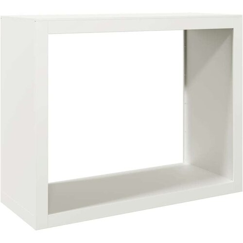 VidaXL stojalo za drva belo 100x40x80 cm jeklo Slike