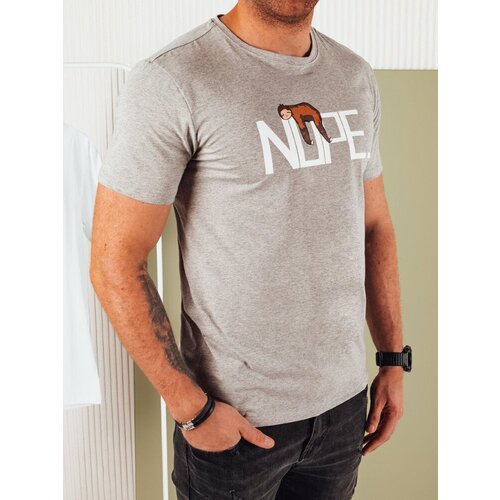 DStreet Grey men's T-shirt with print Cijene