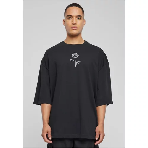 Merchcode Men's T-shirt Spring Rose Huge - black