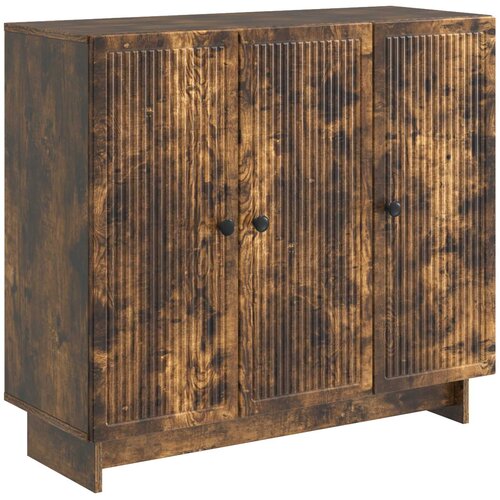 vidaXL Kreveta Dimljeni hrast 89 x 34 5 x 80 cm Konstruirano drvo - Dimljeni hrast Cijene