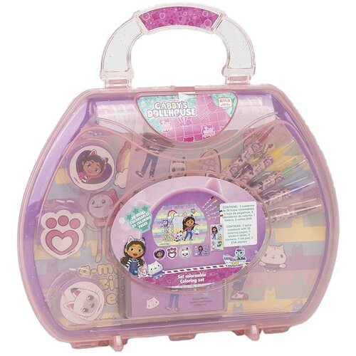 Cerda set za bojanje u kutiji sa pečatima i bojankom Gabby&amp;#039;s Dollhouse Slike