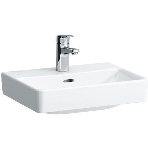 Laufen H8159610001041 Pro S 45 x 34 cm pravokotni stenski keramični umivalnik z odprtino za armaturo Slike