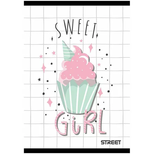 STREET Beležnica Sweet Girl, A6, 40 listov, črte