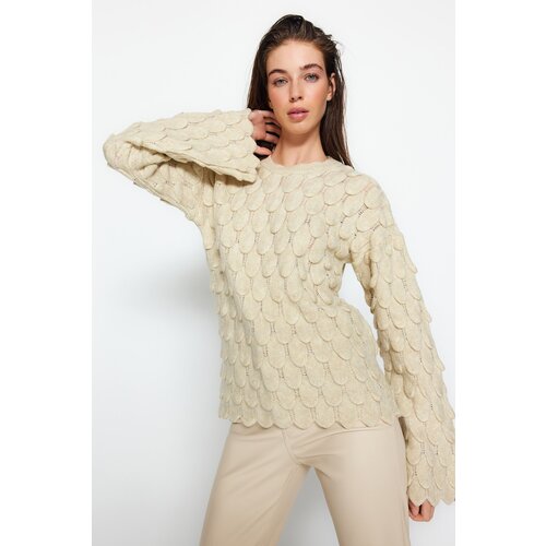 Trendyol Sweater - Ecru - Regular fit Cijene