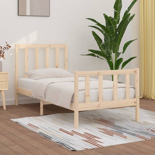 The Living Store Posteljni okvir iz trdnega lesa 90x190 cm - Posteljni Okvir, (21528171) Cene