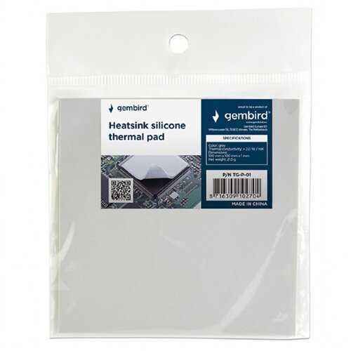  Thermal pad heatsink silicone GEMBIRD TG-P-01, 100x100x1 mm Cijene