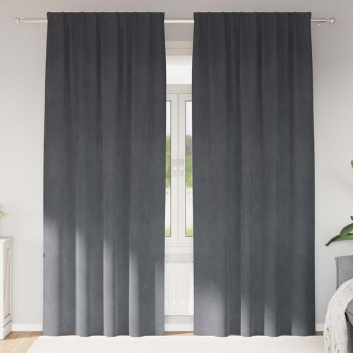  Zavjese za zamračivanje 2 kom. Svjetlosiva 140 x 260 cm Bar&scaron;un Cijene