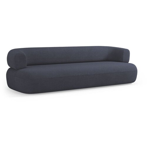 Micadoni Temno modra sedežna garnitura iz tkanine boucl&amp;eacute; 200 cm Jenny &amp;ndash; Slike