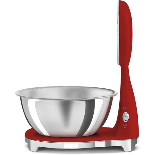 Smeg KSF01RDWW Digitalna i analogni 5 kuhinjska vaga, retro dizajn 50-ih, kg, maks. crvena Slike