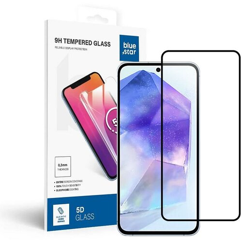  za&amp;scaron;titno staklo blue star za samsung A54 5G full face (pun lepak sa ramom/mala velicina) &amp;ndash; crno Slike