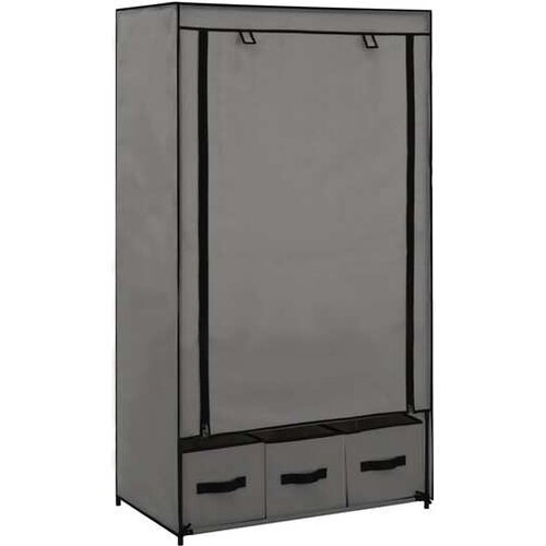  282460 Wardrobe Grey 87x49x159 cm Fabric Cene