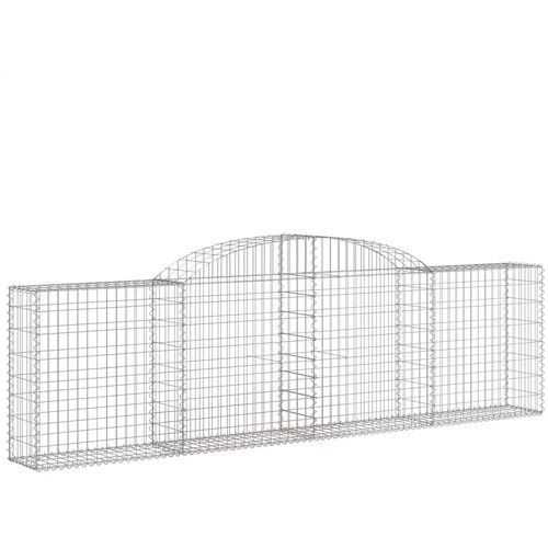  Lučne gabionske ko&amp;scaron;are 5 kom 300x30x80/100 cm pocinčano željezo Slike