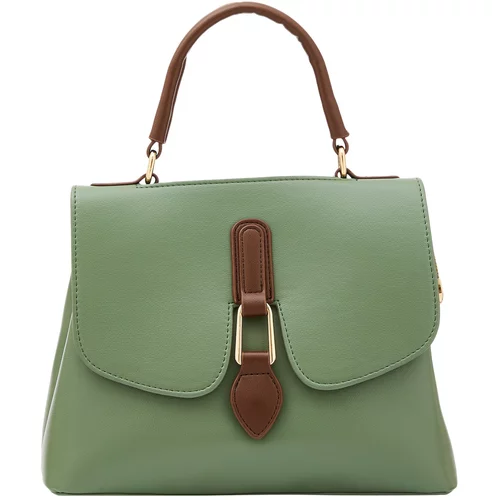 Usha Ročna torbica rjava / pastelno zelena