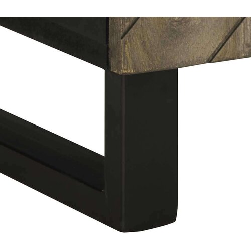 vidaXL TV omarica črna 105x33x46 cm trden mangov les Cene