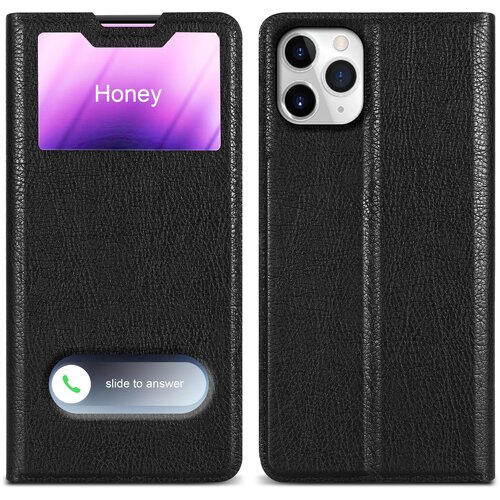 Cadorabo Ohišje, združljiv z Apple v kometu Black - Zaščitni pokrov z magnetnim zapiranjem, stoječo funkcijo in 2 gledanjem oken, (20694613) Cene