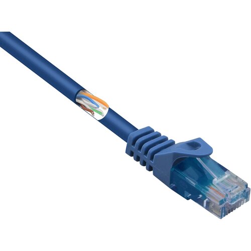 Renkforce RF-5044022 RJ45 omrežni kabel\, Patch kabel CAT 5e U/UTP 2.00 m modra z za&scaron;čitnim zapornim zatičem\, brez halogena 1 kos, (20519114) Cene