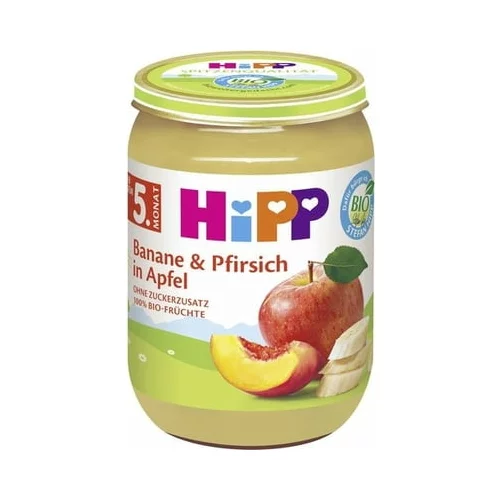 Hipp Bio otroška sadna kaša - jabolko, breskev in banana